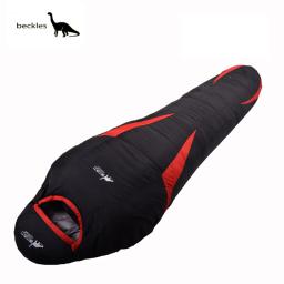 Sacos de Dormir para Caminhada Esportes Baixos Ultra Leves Sacos de Dormir Impermeáveis Mummy Adultos Baixos Pato de Acampamento para Inverno Uso Externo 3 Cores - Image 1