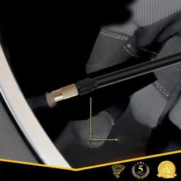 1 pc inflável bomba tubo de extensão adaptador universal pneu inflator ar conector mangueira tubo da bomba de ar para carro motocicleta - Image 2