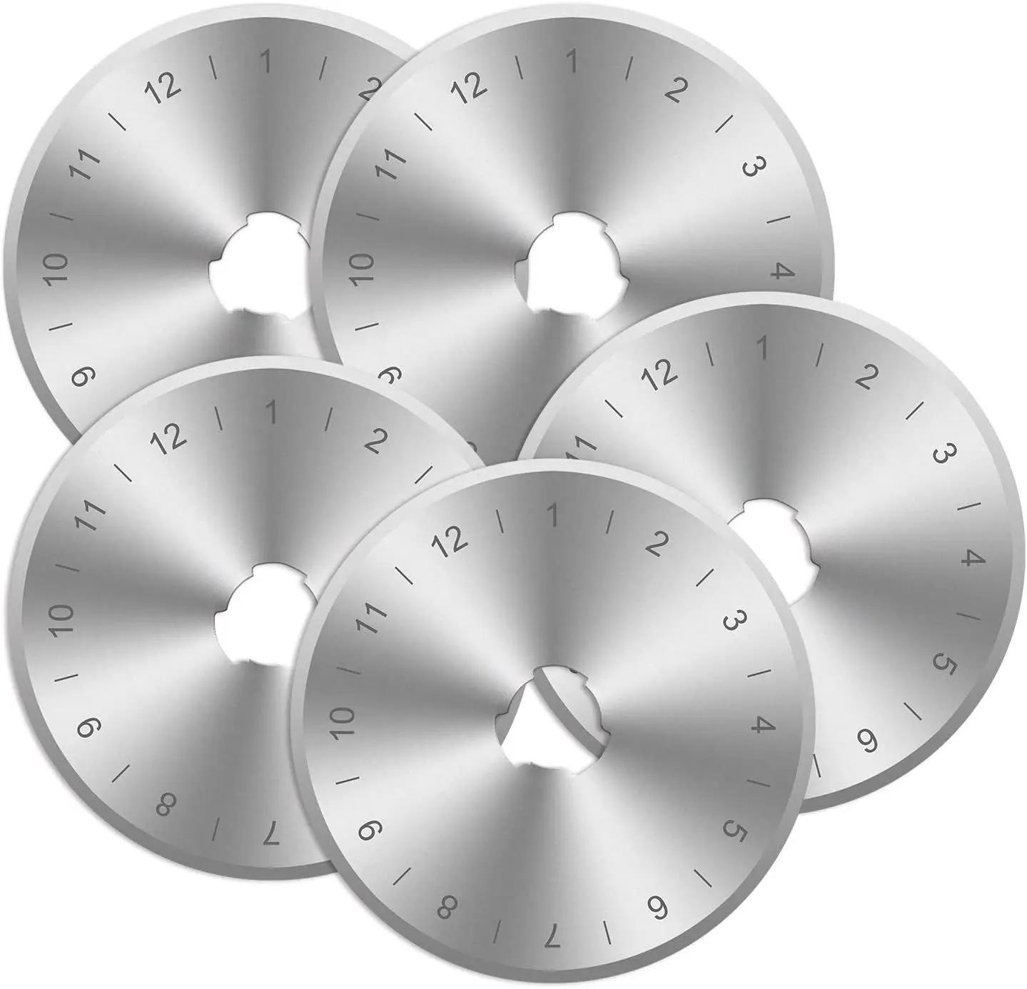 Artesanato de couro 45mm cortador rotativo ferramenta de corte de couro cortador de tecido lâmina circular diy retalhos costura estofando ajuste olfa corte - Image 1