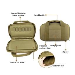 Tactical attache caso pistola tiro gama saco de arma bolsa revista para armazenamento de arma transporte - Image 6