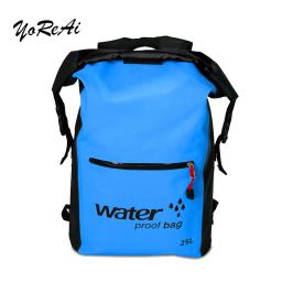 Mochila seca ao ar livre saco impermeável, mochila seca, saco flutuante, sacos de armazenamento para passeios de barco, pesca, rafting, natação, caiaque, balde, 25L - Image 1