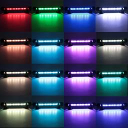 Aquário com lâmpada colorida rgb, 19-49cm, controle remoto, para mergulho, 90-260v, aquario, lâmpada para plantas, tanque de peixes, jardim - Image 6
