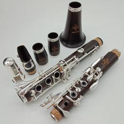 Clarinetes e12f com 17 teclas incluídas, frete grátis, música, clube de ébano, madeira, clarinetes de estudante, chaves banhadas a prata, jogo de boca - Image 3