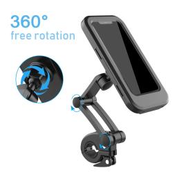 Suporte para telefone em bicicleta, leve, abs, à prova d'água, suporte para telefone em bicicleta, apoio para smartphone, guidão - Image 6