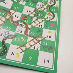 Jogos de tabuleiro portáteis engraçados para crianças, conjunto de jogos de festa com escada de papel de cobra e xadrez voadores, brinquedos para crianças de 25x25 cm - Image 4