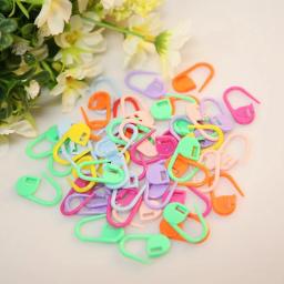 50 Pçs/set Colorido De Plástico Agulhas De Tricô Knitting Locking Ponto de Crochê Marcadores Crochê Gancho Da Trava Clipe Ferramentas De Costura - Image 2