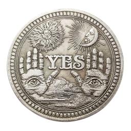 Moeda comemorativa sim e bronze 1 peça, moeda colecionável desafio presente artesanato arte coleção moedas - Image 1