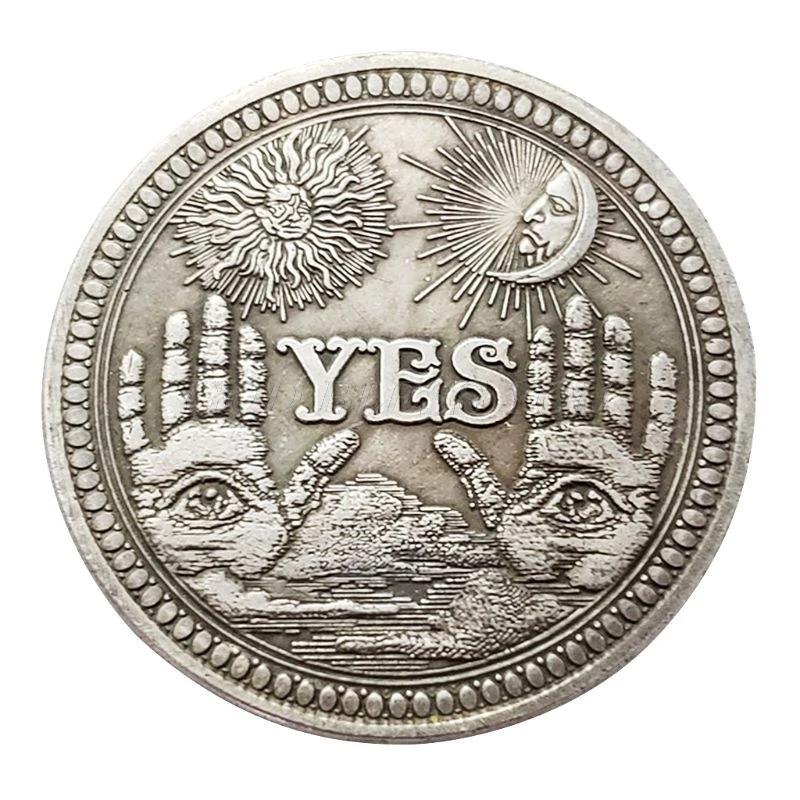 Moeda comemorativa sim e bronze 1 peça, moeda colecionável desafio presente artesanato arte coleção moedas - Image 1