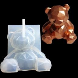 3d urso unicórnio chifre natal veados árvore gato coração amoroso leão lobo pato silicone sugarcraft molde fondant ferramentas de decoração do bolo - Image 2