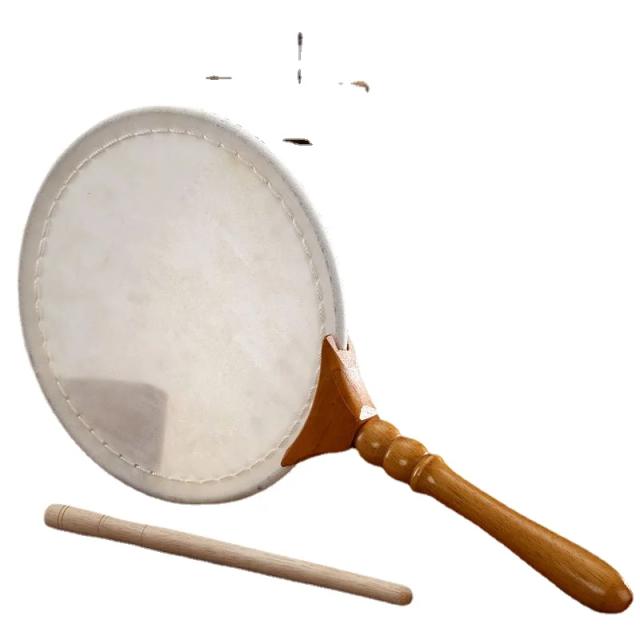 Tambor de Ventilador de Couro Chinês: Instrumento de Percussão Tradicional para Meditação e Música Folk
