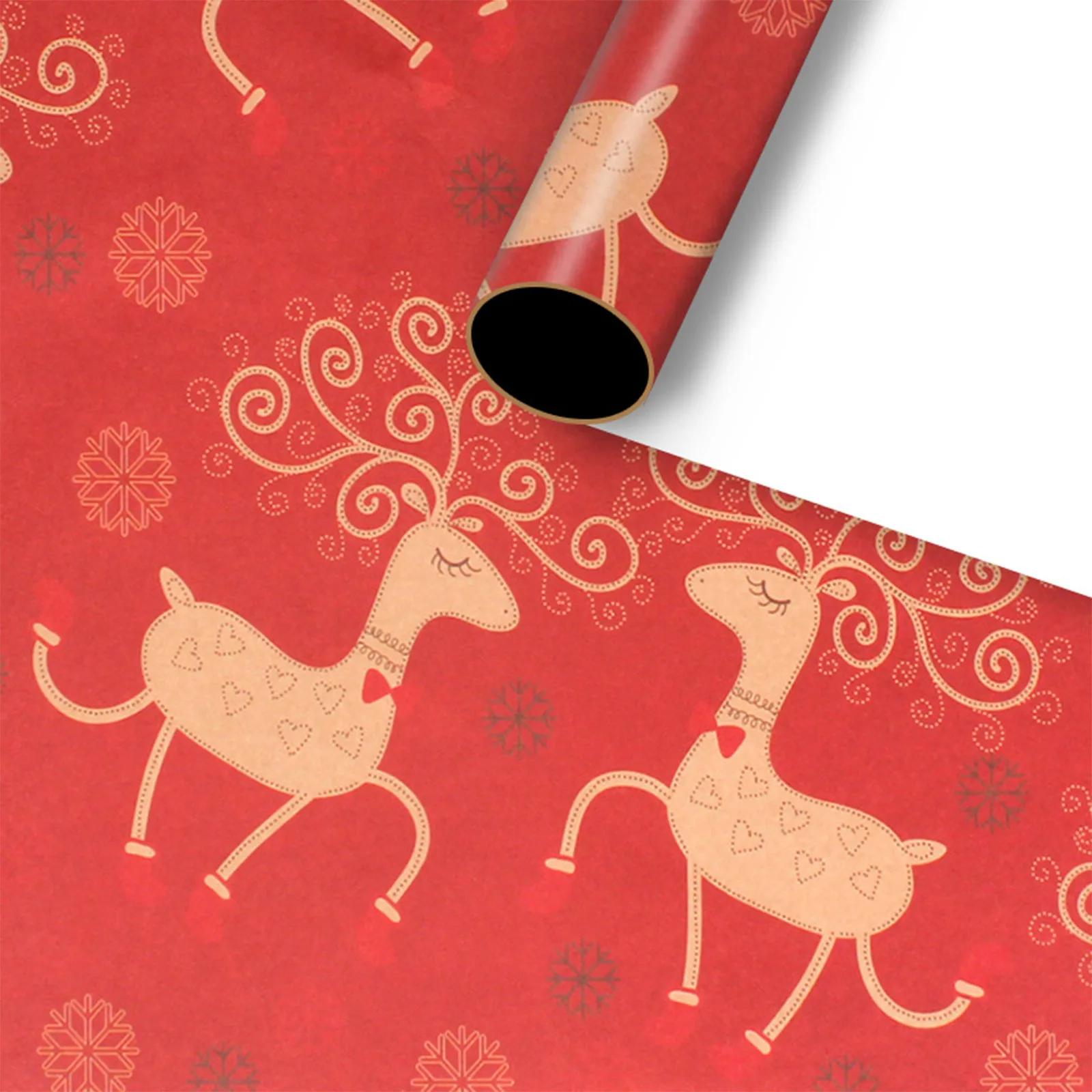 Papel De Embrulho De Natal, Feriado, Casamento, Caixa De Presente De Aniversário, Material De Embalagem, Embalagem De Presente De Ano Novo, Papel Artesanal, L0 - Image 1