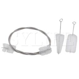 Conjunto de escovas de limpeza de trompete de corneta de metal de nylon peças de instrumentos de vento - Image 1