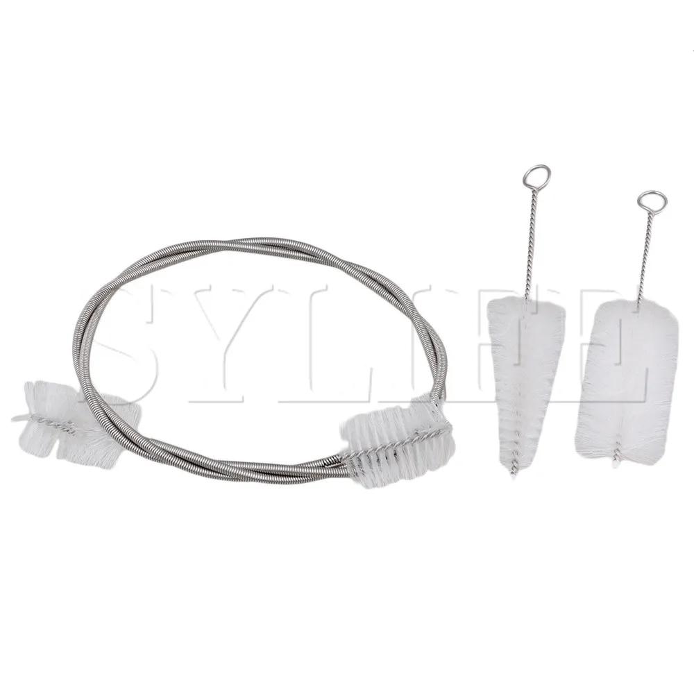Conjunto de escovas de limpeza de trompete de corneta de metal de nylon peças de instrumentos de vento - Image 1