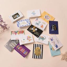 Cartões De Convite Em Branco Com Envelope, Decoração DIY, Cartão De Mensagem, Feliz Aniversário, Festa De Presente, 6x9cm, 15Pcs - Image 2
