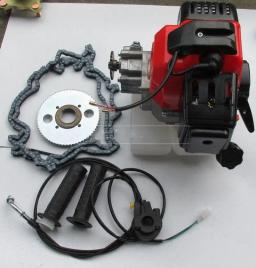 Motor de bicicleta 49cc, kit de motor a gás para bicicleta diy motorizada com corrente t8f - Image 3