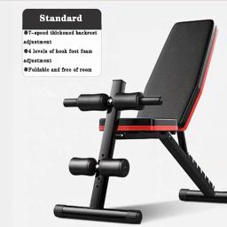 Multifuncional dobrável haltere banco, músculos abdominais apoiar placa, supino, fitness, novo - Image 6