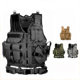 Respirável SWAT Tactical Molle Vest, Armadura de Combate Militar, Coletes Do Exército, Airsoft Training Jacket, Apto para a Segurança, Caça, Ao Ar Livre, CS Jogo - Image 6