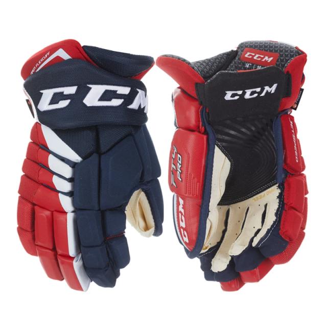 Luvas CCM-FT4 Pro para Hóquei no Gelo: Ideais para Crianças e Adultos em Treinamento e Competição