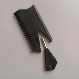 Pente de cera de surf de plástico preto com chave de barbatana de surf pente de cera de surf inteiro - Image 5