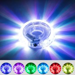 Bicicleta LED roda luz, cubo da cauda dianteira bicicleta, falou lâmpada, 1 lâmpada com 7 cores, 18 modos, recarregável, crianças equilíbrio - Image 1