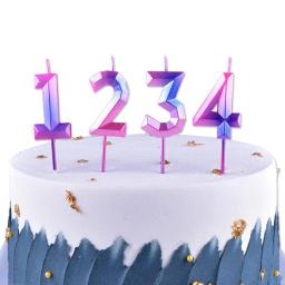Velas de aniversário 1 2 3 4 5 6 7 8 9 0 colorido crianças velas de aniversário livre de fumo para bolo de festa suprimentos decoração do bolo velas - Image 4