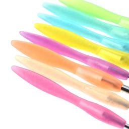 Conjunto de agulhas de crochê ergonômicas, 8 tamanhos, 2.5mm-6mm, faça você mesmo, cor de doces, tecelagem, gancho, ferramenta de tricô - Image 4