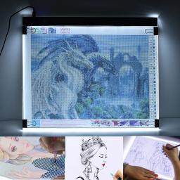 Elice-Tablet de desenho com luz LED, placa de pintura diamante, arte USB, bloco de cópia, escrita, esboçar, Wacom Tracing, A3, A4, A5 - Image 4