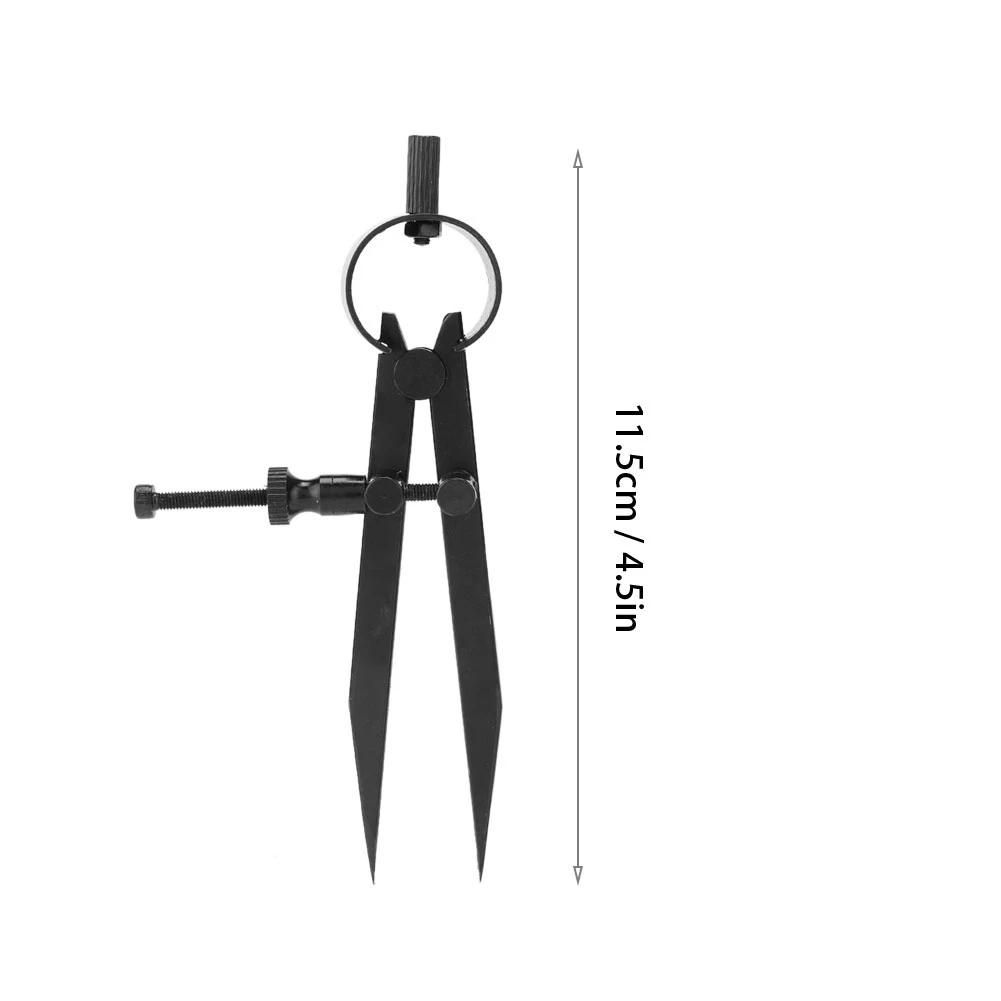 Divisor de bússola, ângulo de medição, ajustável, centro de roda, joias, marcação de artesanato, ferramentas de processamento, acessórios de 11.5cm - Image 1