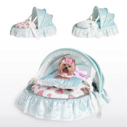 Adorável Pet Berço Almofada Cão, Princesa Cama Casa, Tenda respirável, impermeável, mordida Ninho Resistente, Luxo Cat camas, Pet Shop - Image 2