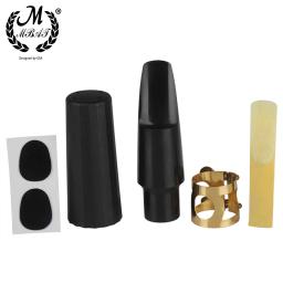 M mbat kit para saxofone alto tenor soprano, acessórios para instrumentos de sopro, bocal em plástico com fivela de metal - Image 5