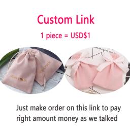 Branco Embalagem Sacos com Impressão Do Logotipo Personalizado, Jóias Drawstring Bolsas, Velvet Display Sack, Wedding Party Favor - Image 1