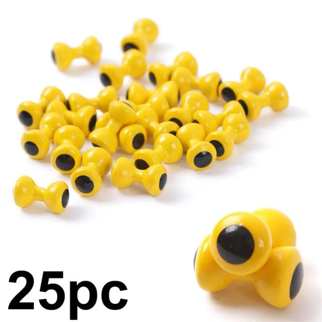 Maximumcatch 25 Peças Contas Haltere Olhos Pintados para Amarração de Moscas