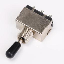 Yibuy terminal de parafuso de guitarra de 3 posições momentâneo, alça preta - Image 2
