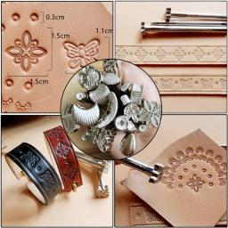 Miusie prático artesanato de couro ferramenta de costura punch kit cortador escultura trabalho costura leathercraft conjunto ferramentas para iniciante - Image 6