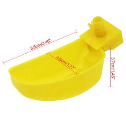 Bebedouro pequeno pássaro amarelo, pombos e codornas, copo beber automático, tigelas de beber água potável para aves, alimentador - Image 2