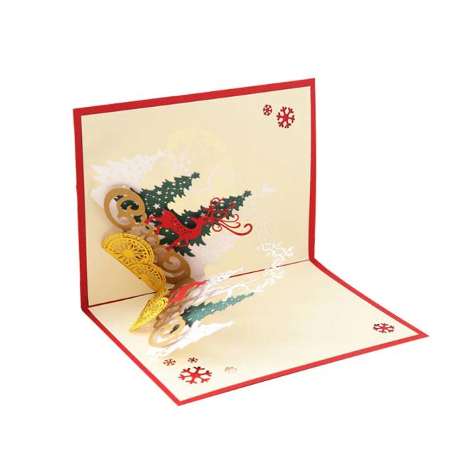 Cartões 3D Pop-up do Papai Noel: Convites de Casamento, Natal, Aniversários e Presentes de Ano Novo