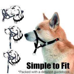 Ajustável Nylon Focinho Do Cão, Halter, Halti Formação Cabeça Collar, Gentle Líder Arnês, Anti Barking, Pet fornecimentos, Dog Halter, Novo - Image 3