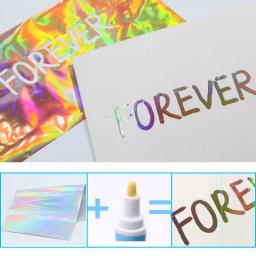 Folha De Calor Do Laminador De Transferência Holográfica, Laser De Ouro, Papel De Folha De Estampagem A Quente, Laminado Holográfico, Pintura De Cartão De Artesanato - Image 1