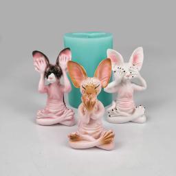 Formas Cat para Moldes, 3D Animal, Sphynx Calva Sabão Cat, Silicone Vela Mold, Aroma Gesso Mold, DIY Artesanato Ferramenta - Image 3