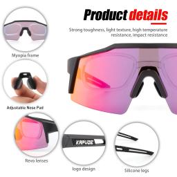 Kapvoe bicicleta ciclismo óculos polarizados ciclismo mtb uv400 mountain men/women óculos de desporto ao ar livre oculos de sol masculino oculos de ciclismo masculino oculos ciclismo feminino - Image 5