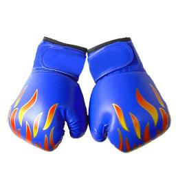 Luva protetora de couro para crianças, luvas Kickboxing, treinamento de perfuração, esportes Sanda, muay thai, mma - Image 3