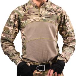 Airsoft Tactical Combat Jaqueta e Calças Set, Uniforme Homem, Camo Calças e Camisas, ACU CP Suit, roupa nova - Image 4