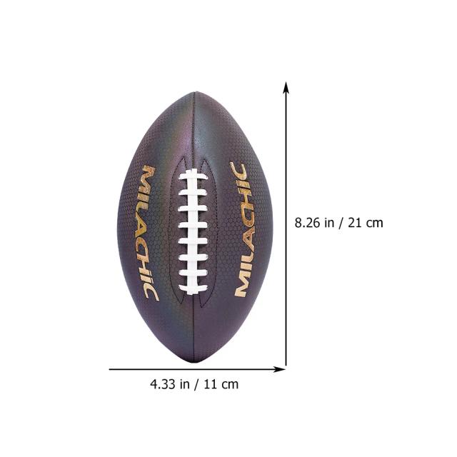 Dimensões 9, 6, 3: Bola de Futebol Americano e Rugby para Treinamento e Competição em Equipes Esportivas