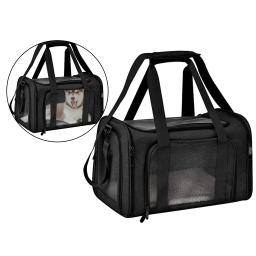 Pet transportadora mochila, saco do transporte, gato carregando caixa, saco de viagem, gaiola dobrável - Image 2