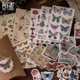 Pacote de adesivos DIY Scrapbooking vintage, retro decorativo, coleção natural, diário, diário, adesivo de papel Washi para arte, 30 peças por conjunto - Image 2