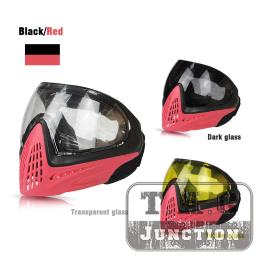 Óculos térmicos para paintball, óculos de proteção facial dupla lente anti-neblina alta visão ajustável acessórios de tiro airsoft bkrd - Image 2