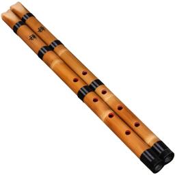Flauta japonesa shakutaci de bambu, instrumento musical de sopro de madeira com 5 furos, branco, bambu - Image 1