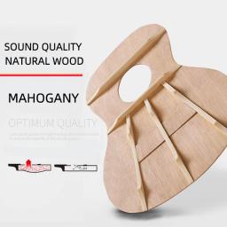 Soprano Iniciante Ukulele, guitarra mogno, afinação delicada, Peg, 4 cordas, madeira, 21" - Image 6