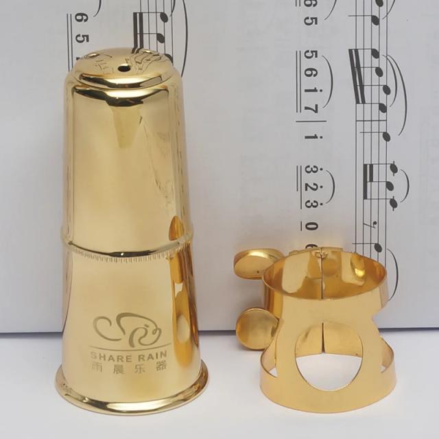 Kit Completo para Clarinete Bb: Borracha Dura, Bocal Durável e Tampa de Metal para Ligadura e Saxofone
