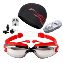 Óculos de Natação Profissional Anti-Fog UV Ajustável Óculos Belt Swim Goggle Homens Mulheres Waterproof Silicone Swim Óculos Eyewear - Image 3